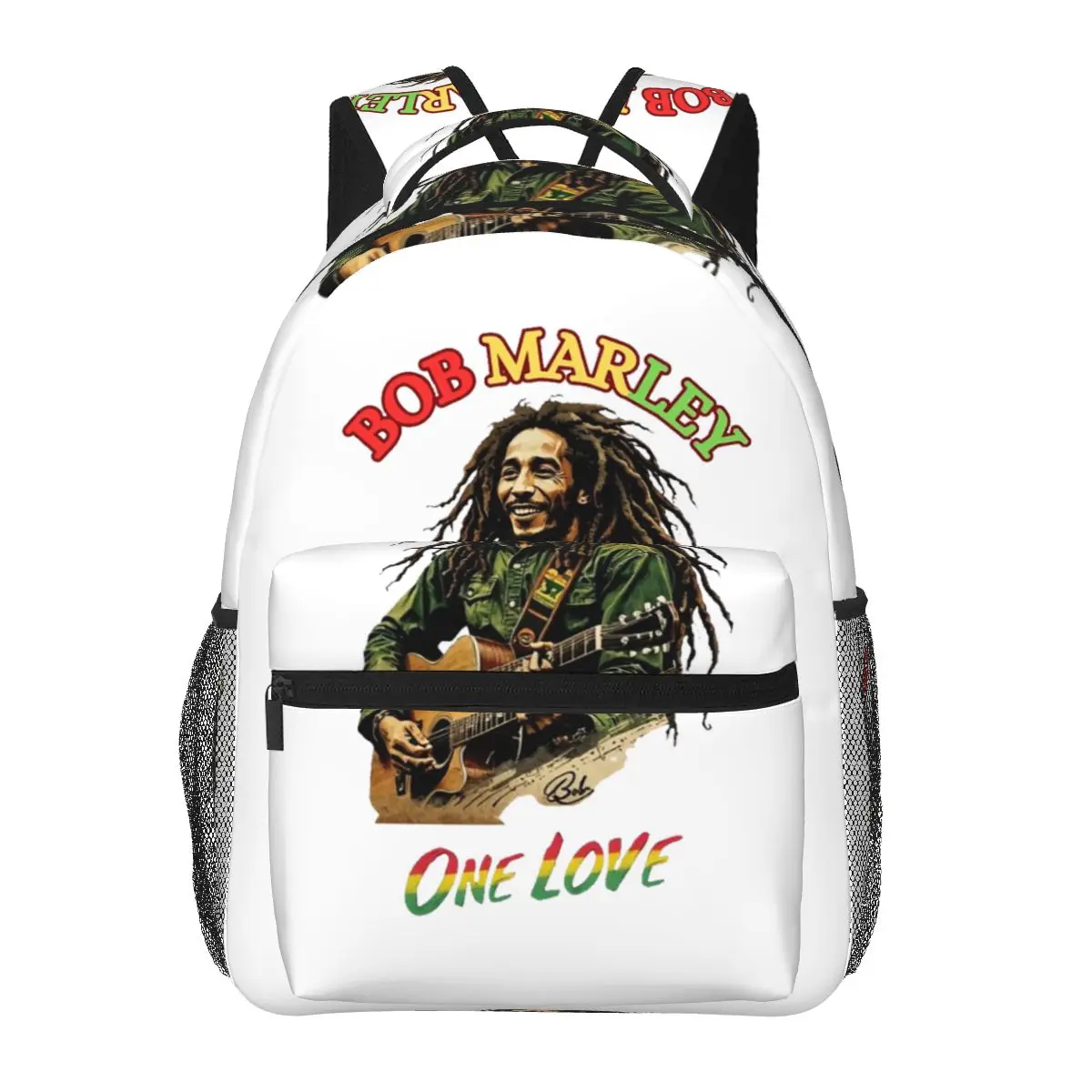 Bob Marley Reggae Backpacks Boys Girls Bookbag Students School Bags Cartoon Kids Rucksack Shoulder Bag Large Capacity