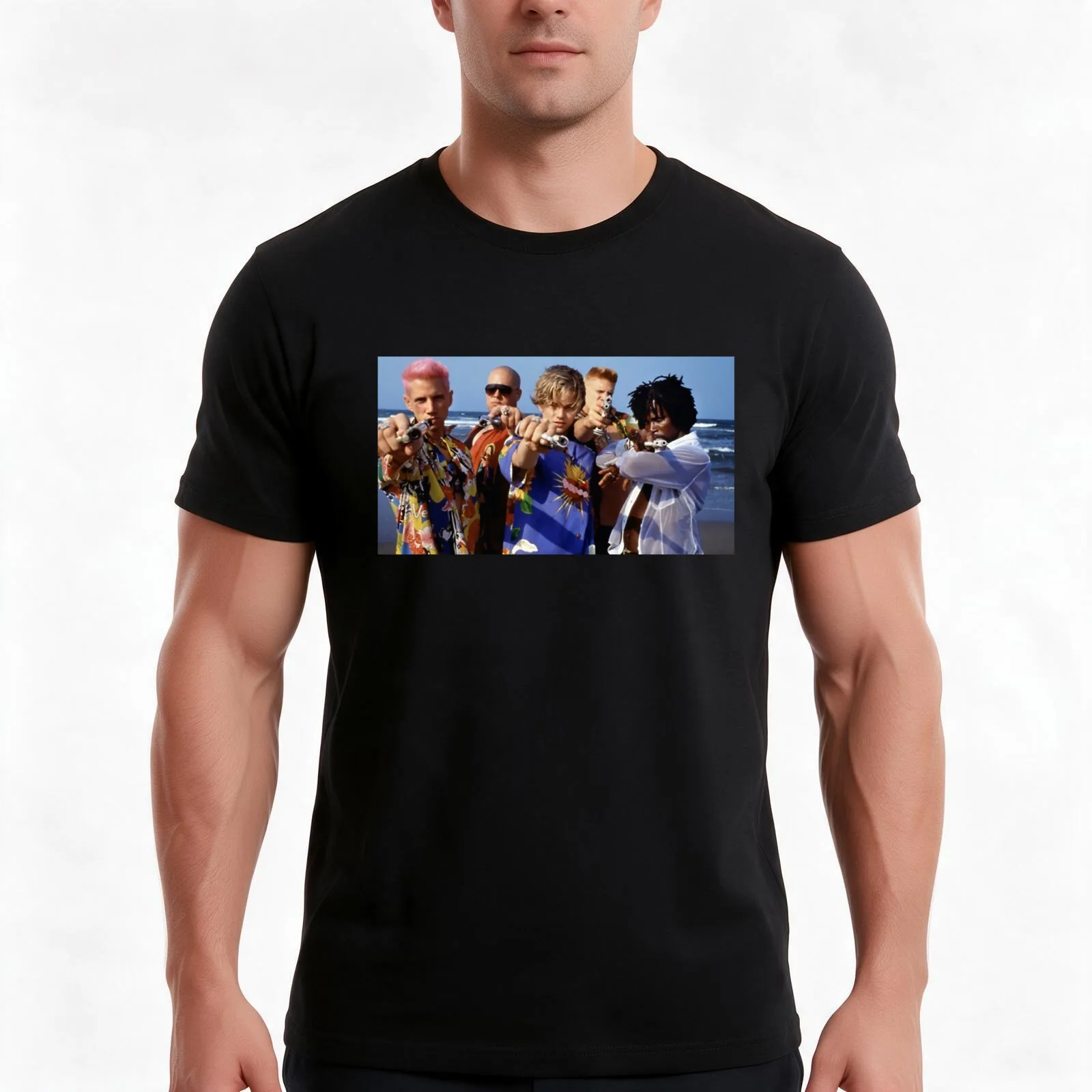 Romeo Plus Juliet - The Gang T-Shirt, Summer Casual Cotton Tee, Oversized Streetwear Tops, Vintage Graphic Print, 100% Cotton