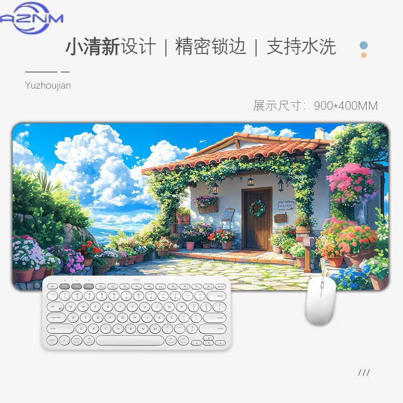 Healing Scenery Mouse Pad Large Miyazaki Hayao Series Laptop Desktop Pads Office Learning Computer Keyboard Desk Mat