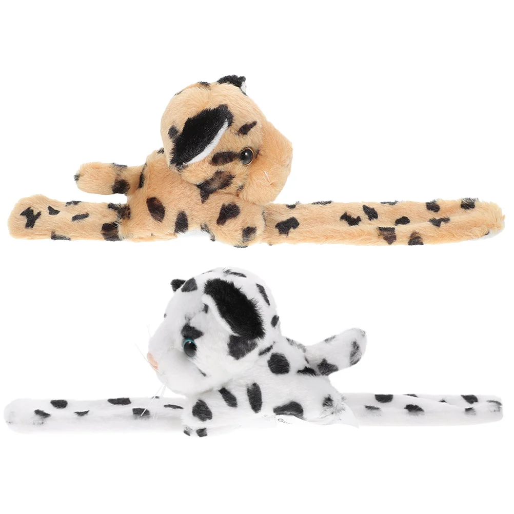 2 Pcs Simulated Animal Bracelet Kids Bangles Party Bracelets Stuffed Slap Child