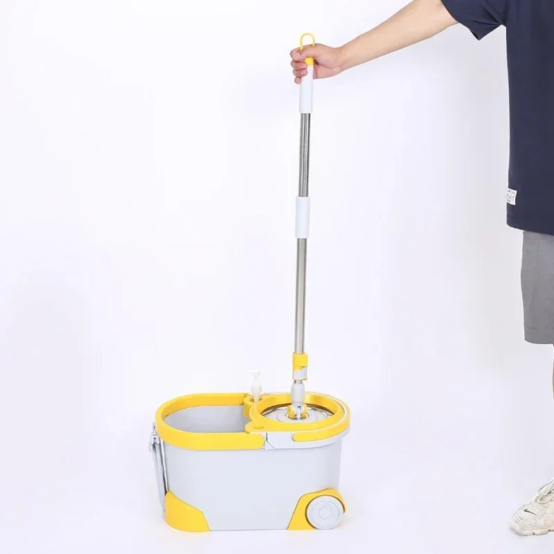 Household cleaning supplies spin mop bucket magic 360 cleaning floor bucket with wheels