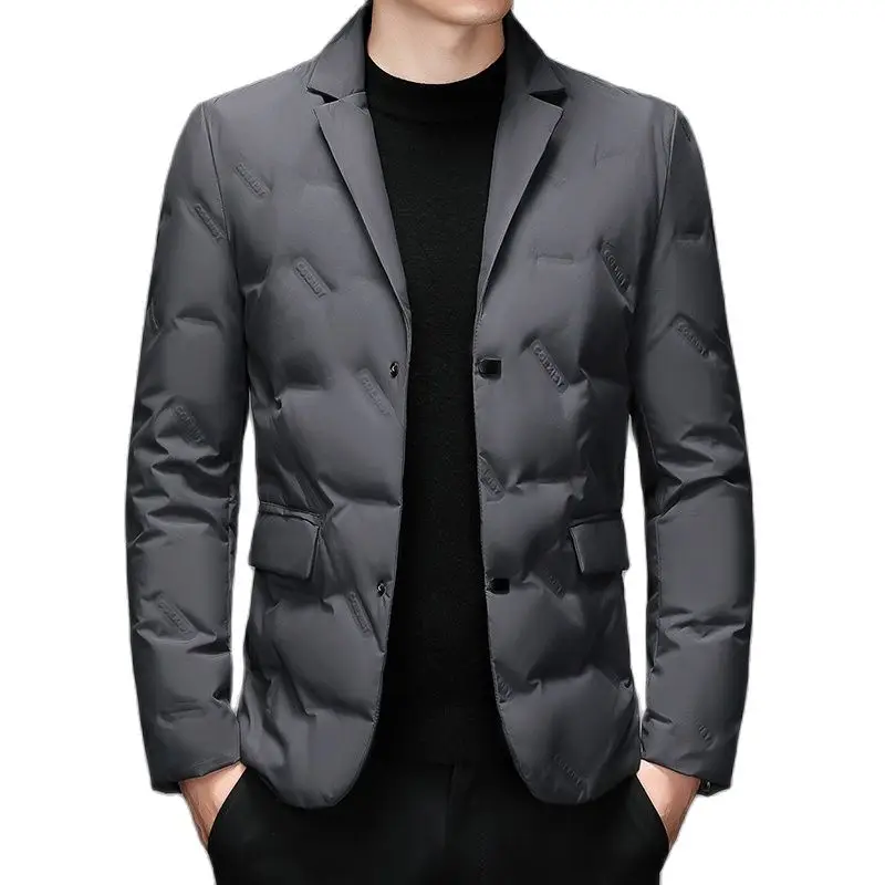 BATMO-Chaqueta informal para hombre, Parkas gruesas y cálidas, abrigos de plumón de chaquetas de pato, color blanco, 2022, QH2527, 90%