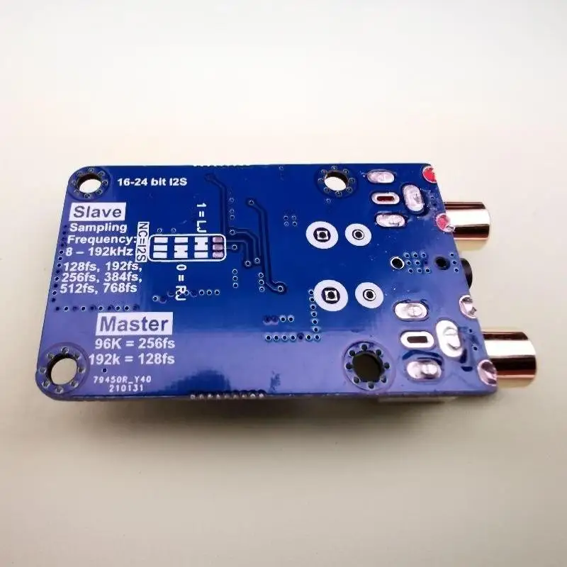 ABAN I2S ADC Audio I2S Acquisition Card Module Master/Slave Mode 24Bit 192K 96K 48K Multi-Functional Development Board
