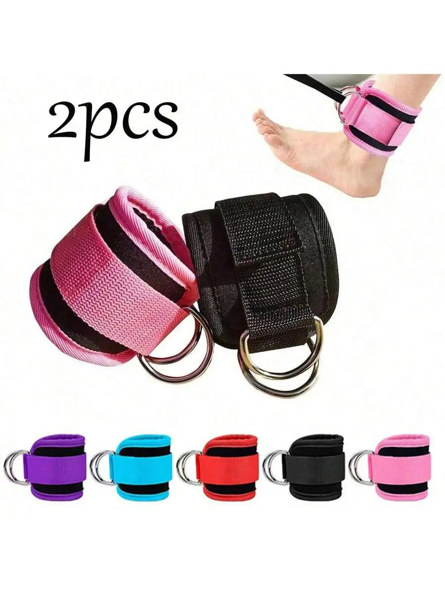

Ankle Straps for Cable Machine – Adjustable D-Ring, Premium Padding, Glute Kickback, Leg Extension