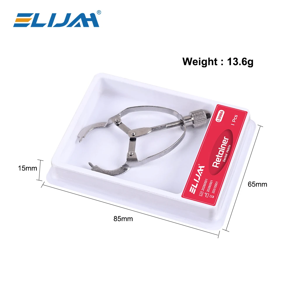 

ELIJAH Dental Orthodontics Tofflemire Matrices Bands Stainless Steel with Holes Matrix Bands Dental Matrix Retainer Dentist Tool