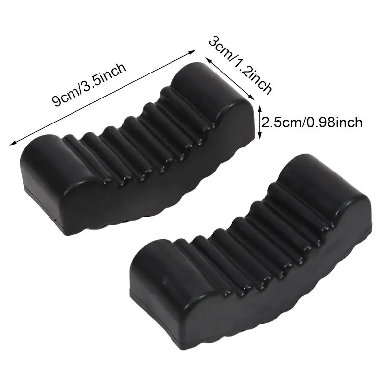 Soporte de gato de elevación ranurado para coche, almohadilla de goma, adaptador de suelo, almohadillas de reparación de agarre de riel, herramientas universales de elevación de pellizco de 6 toneladas, marco de seguridad, 2 uds.