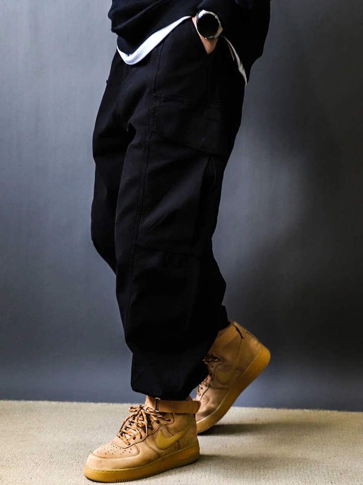 

Ретро-брюки в японском стиле для мужчин: свободные, прямые, повседневные, длинные, широкие штанины, для мужчин больших размеров