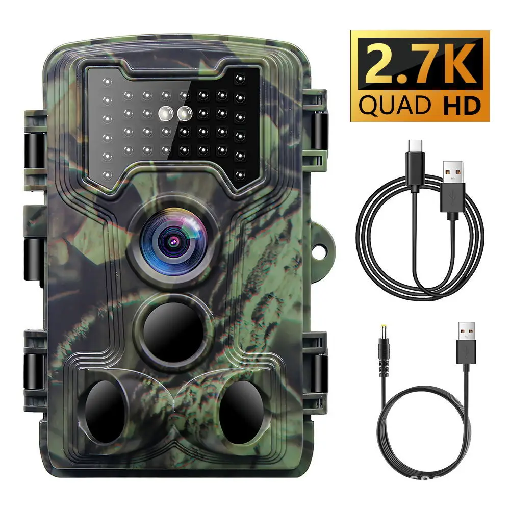

Mini Hunting Trail Camera 58MP 2.7K Night Vision Wildlife Camera Motion Activated Tracking Photo Trap Cam Wild Surveillance
