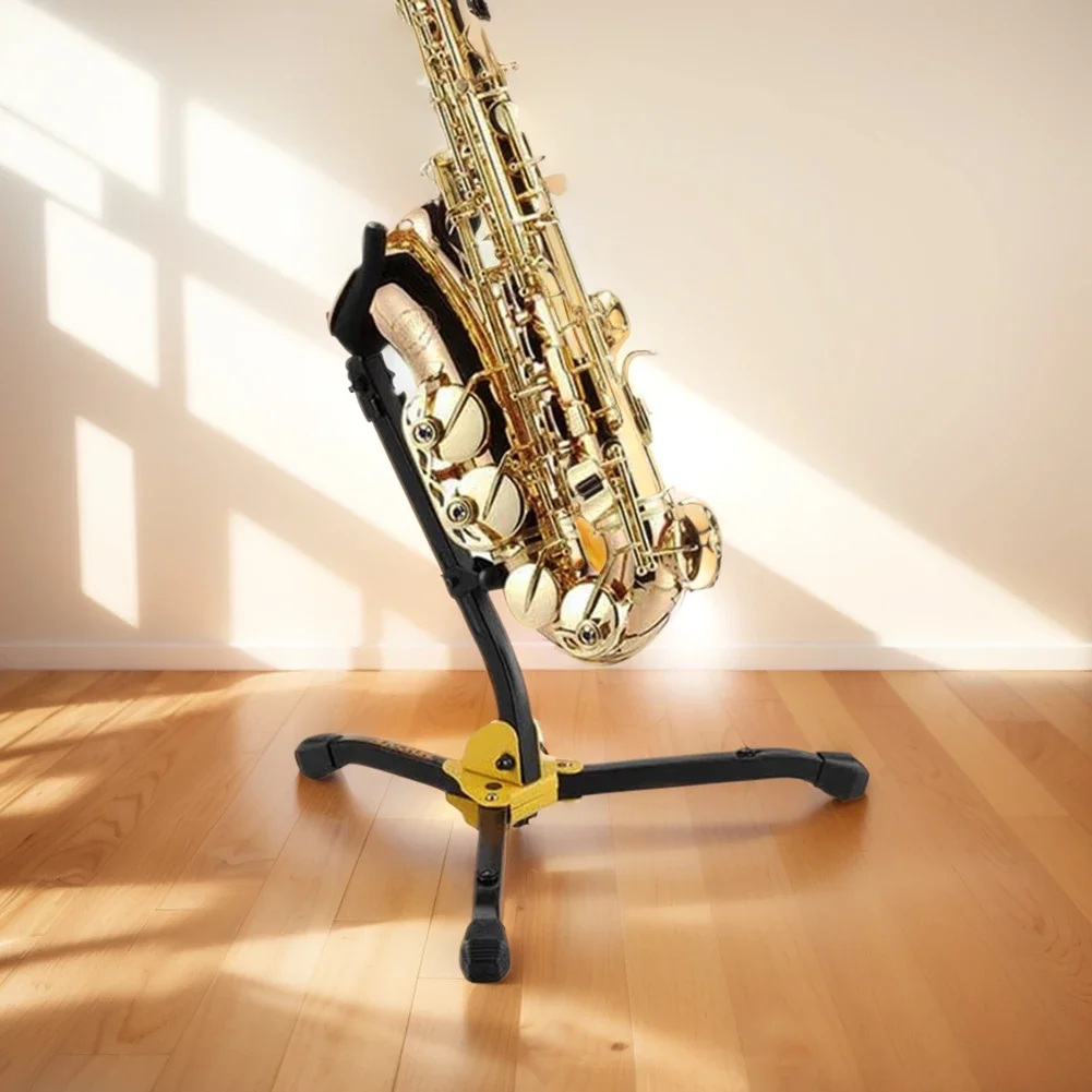 Alto Tenor Saxophone Stand Portable Folding Saxophone Stand Adjustable Saxophone Floor Bracket Wind Instrument Accessories