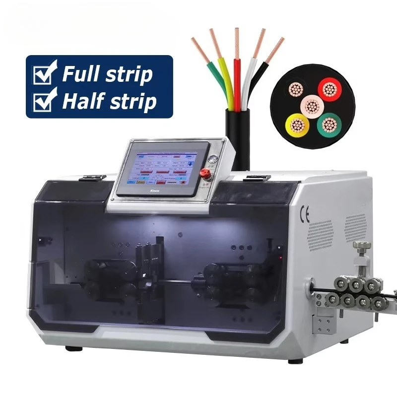Fully Multi-Core Cables Cutting Stripping Machine for Multi-Stranded Single Wires 30mm CE Certified