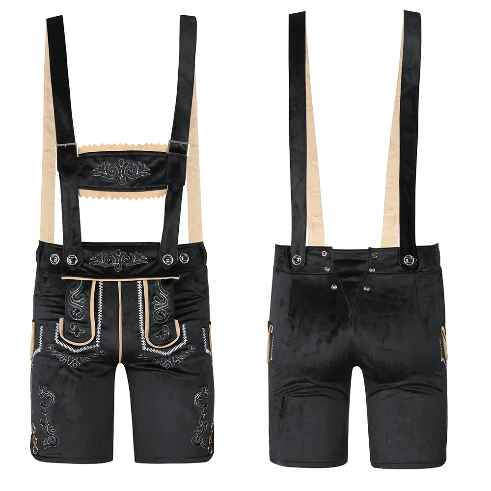 Nieuwe Koppels Carnaval Lederhosen Oktoberfest Kostuum Volwassen Mannen Vrouwen Bavarische Rompertjes Shorts Clubs Cosplay Fancy Party Dress