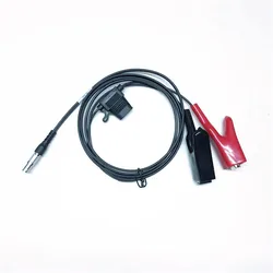 NEW Fit Leica Total Station Power Cable 565854 TS/TM02/06/09/11/12/15/16 power cable,5pins to clips