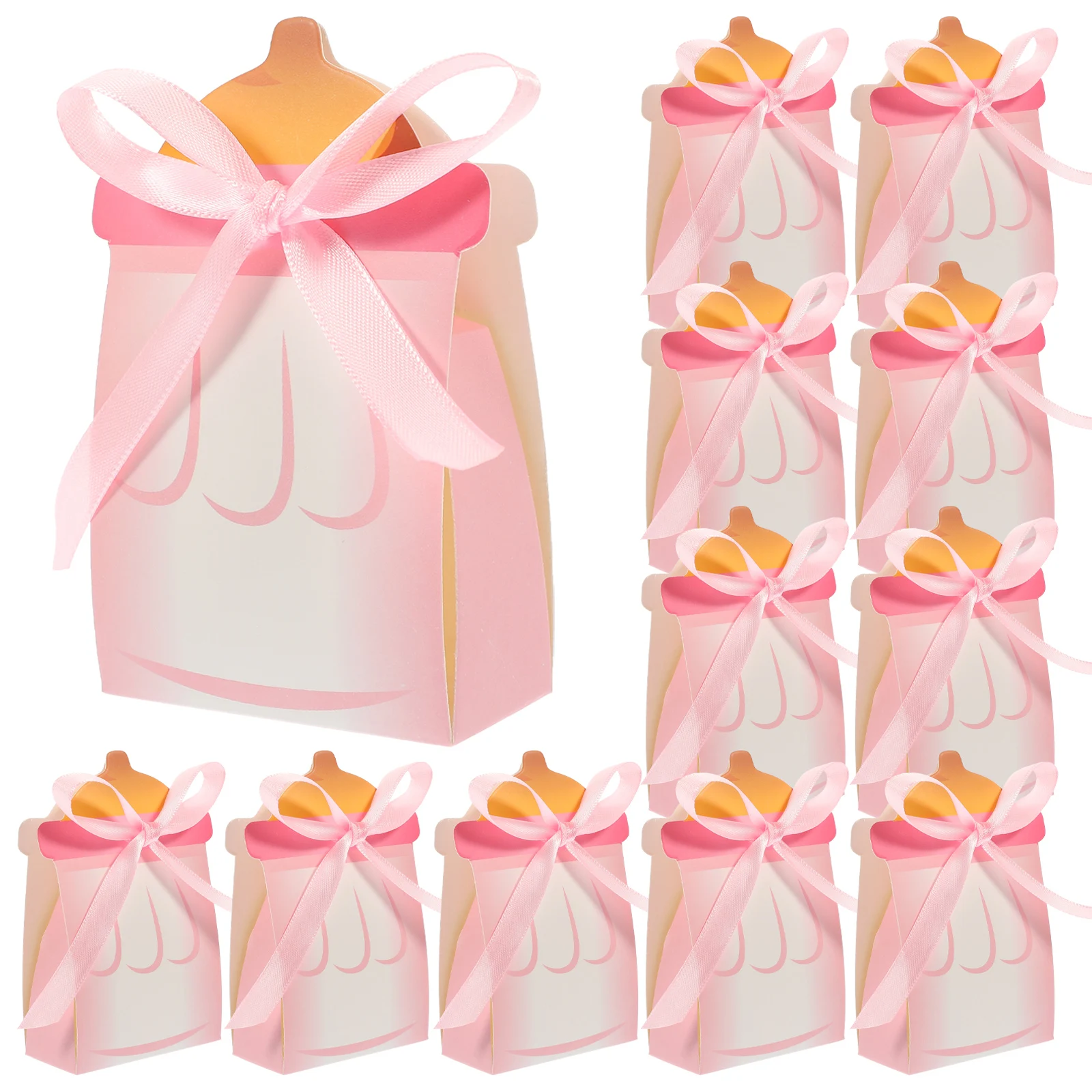 

100 Pcs C y Boxes Bottle Shaped Snack Treat Creative Cloth Wedding Decorations Gift Packaging Boxes Party Supplies