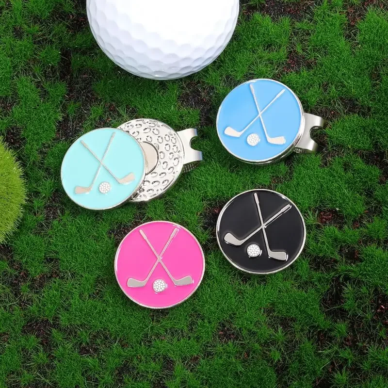 Creative Golf Ball Markers Fashion Hat Clips Enamel Magnetic Baseball Cap Clips Golfer Mark Metal Accessories Gifts Jewelry