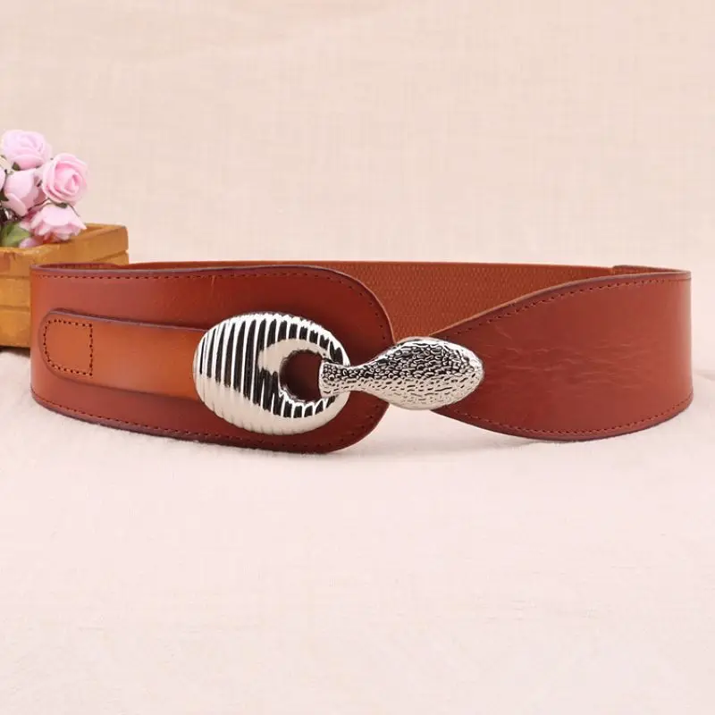 Women's Belt 6.5cm Wide Fashion Trend Elastic Waistband Women's High-quality Wide Decorative Waist Girdle Women Fashion Belts