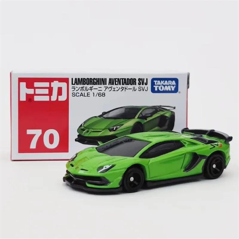 

TAKARA TOMY Tomica No 70 Lamborghini Aventador SVJ Alloy Sports Car Model Diecast Toy Vehicle Gift For Boys