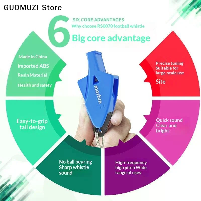 【OD】صافرة حكم كرة السلة/كرة القدم الاحترافية مع مشبك إصبع الحبل للمعدات الرياضية للمدربين والحكام