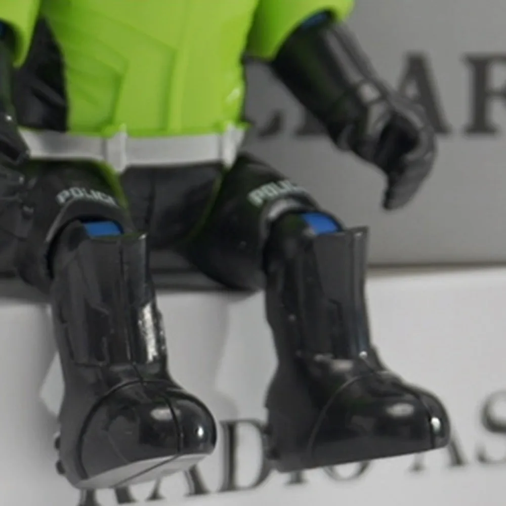 Transformando capacete simulado motocicleta piloto boneca figura de ação membros móveis liga capacete da motocicleta brinquedo liga conjunta mobilidade