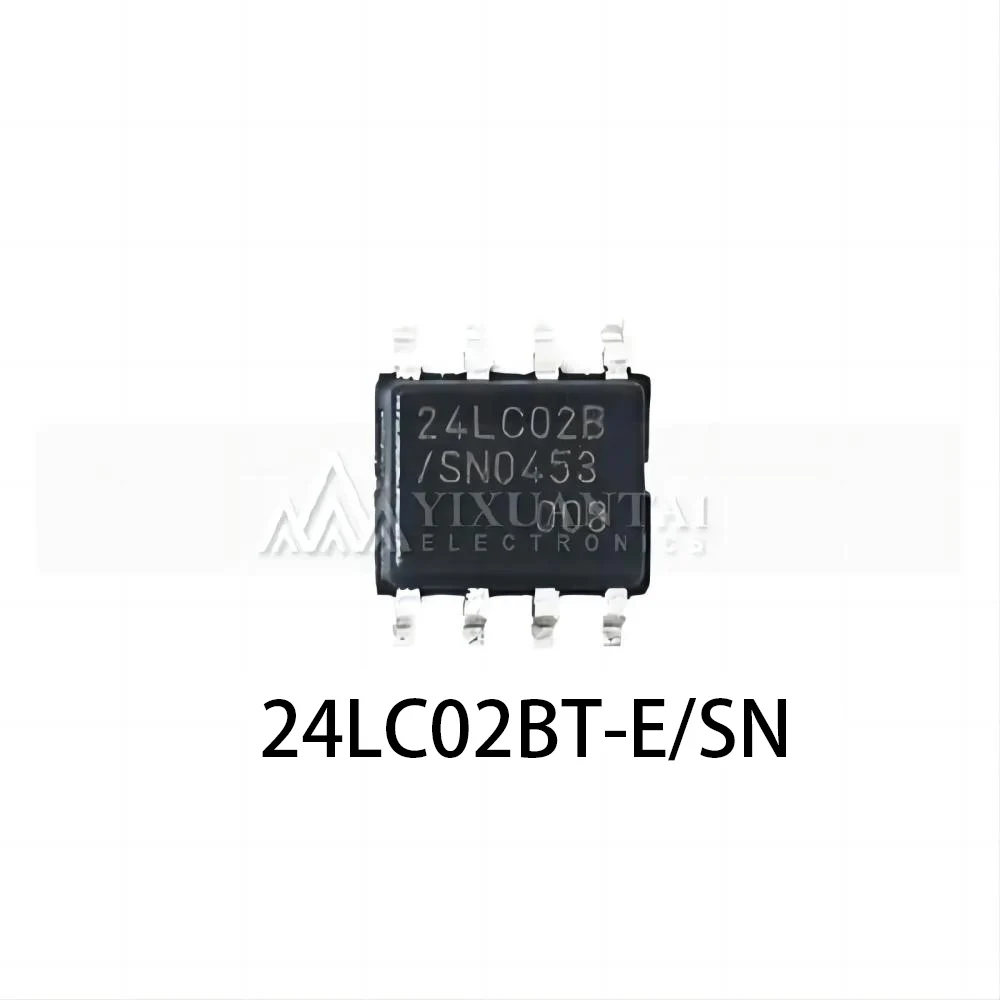 10pcs/Lot   24LC02BT-E/SN  24LC02B   IC EEPROM 2KBIT I2C SOP-8  New