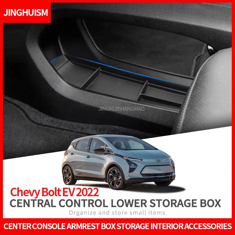 For Chevy Bolt EV 2022 Armrest Box Storage Box, Center Console Lower Storage Box, Car Interior Storage Box Interior Accessories