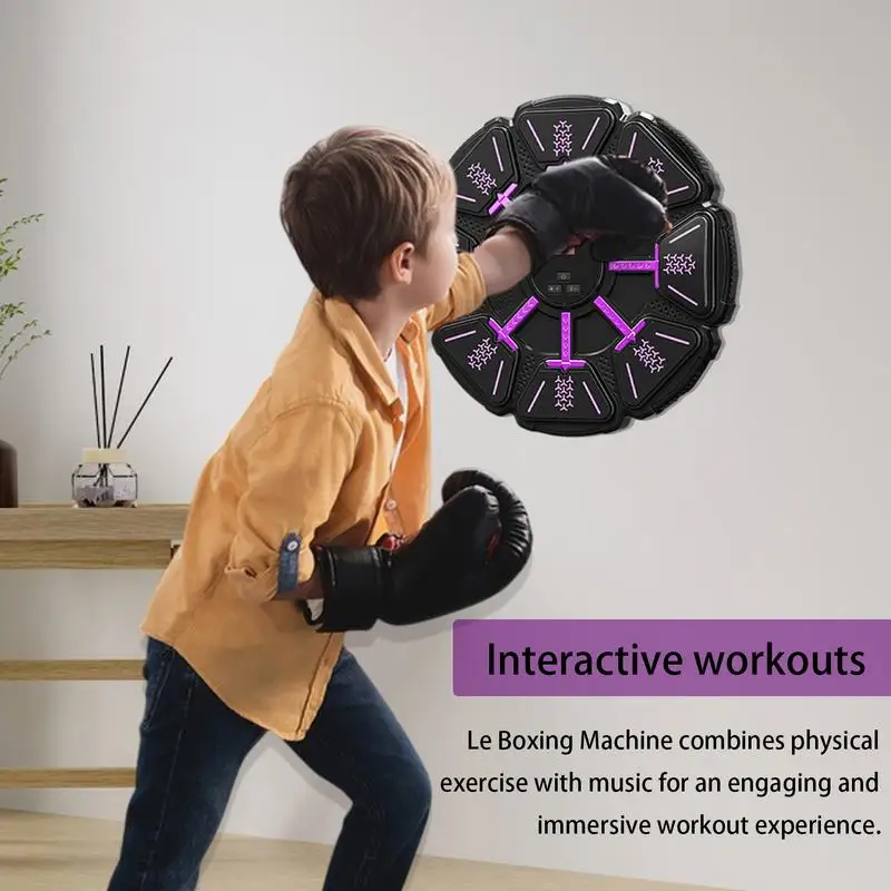 Wall-Mounted Boxing Machine Smart Music Boxing Target Strong Bearing Capacity Wall Boxing Target For Bedroom Work Area Living