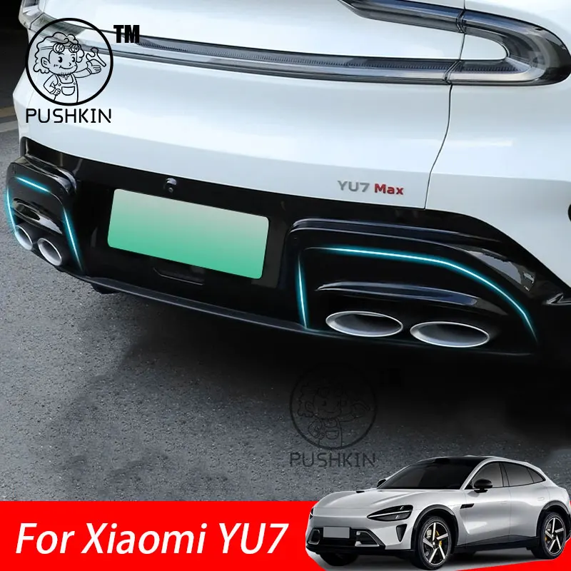 

For Xiaomi YU7 2025 Rear Spoiler Cover Modified Rear Lip Air Blade Diffuser Trim Frame Exterior Modification Accessories