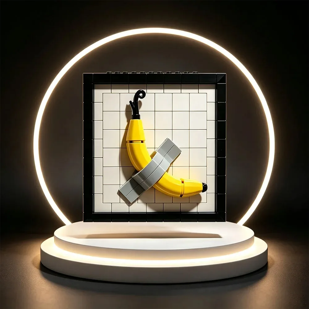MOC MOC Banana Photo Frame Maurizio Cattelan Comedian Banana Tape Wall Building Blocks Brick Collectible Model Desk Decor Art Gift - Aliexpress Deal