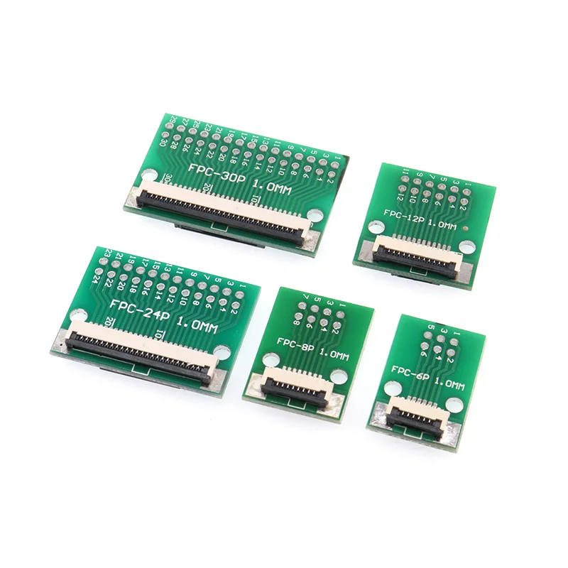 Placa de adaptador de FPC/FFC 0.5/1.0MM 2,54 MM conector soldado 4/5/6/8/10/12/14/16/20/26/3040/45/50/60 Pin