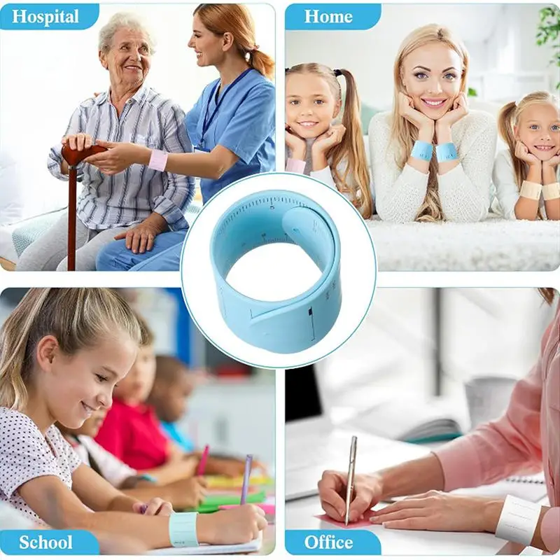 Silicone Wristband Wristband Notebook Reusable Erasable To-Do List Bracelet Curve Ruler Multi-Functional