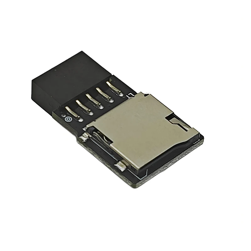 USB2.0 9Pin Header to Micro SD TF Card Reader Adapter Riser Board for Desktop PC Motherboard Internal Mini Card Reader Converter