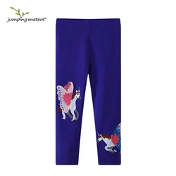 Jumping Meters 2-7T Autumn Spring Girls Leggings Pants Clothing Unicorn Embroidery Full Length Girls Baby Skinny Pencil Pants