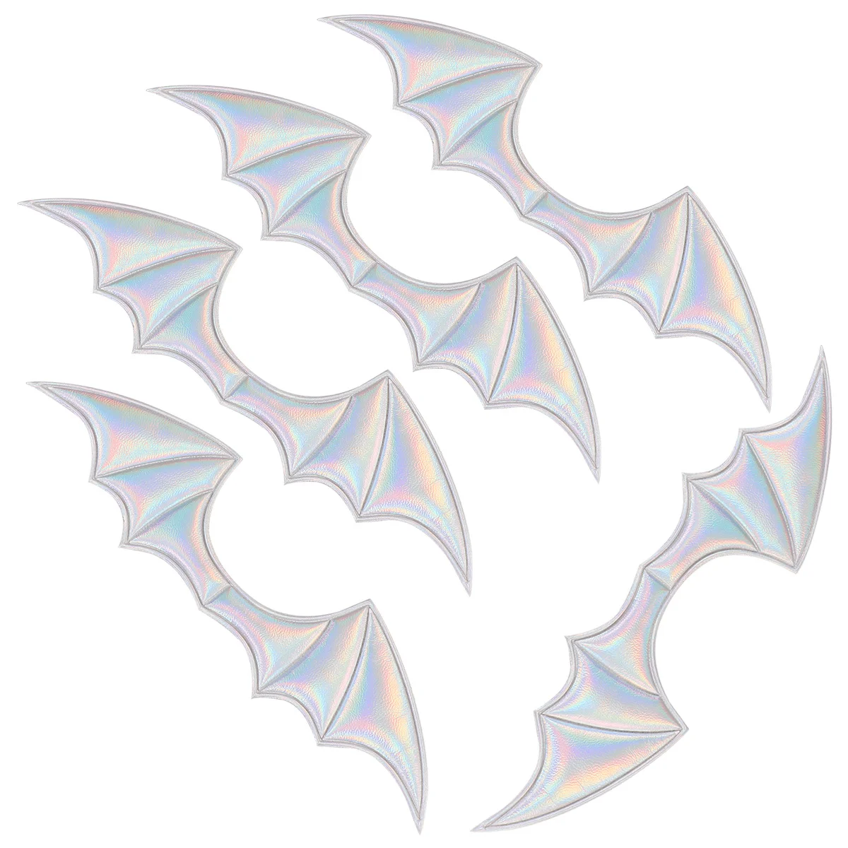 Accesorios para el cabello con alas de murciélago, adorno creativo para el cabello de Halloween, horquilla, ropa, zapatos, bolsa, decoración, suministros de ropa, 5 uds.