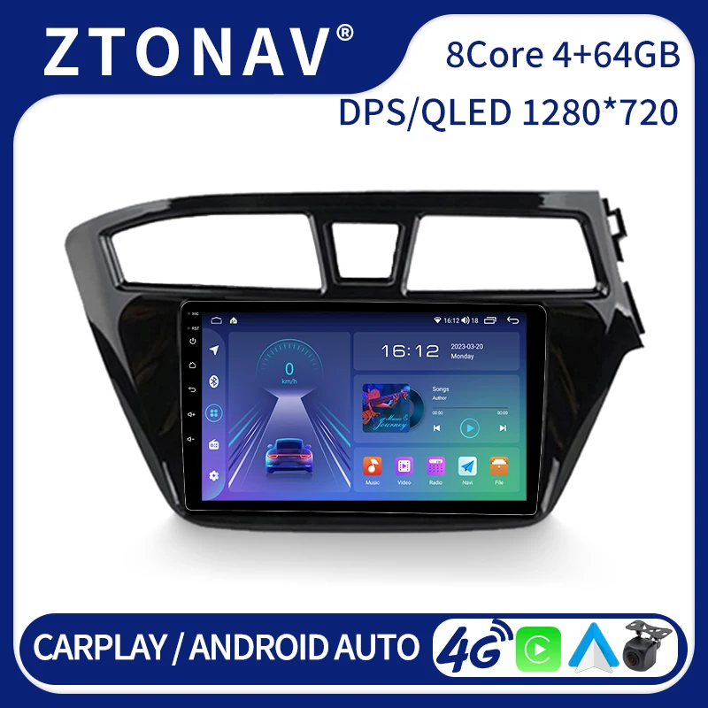 

Car Radio Stereo For Hyundai i20 RHD 2015 2016 2017 2018 Car Stereo Media Video Player Headunit GPS Navigation Carplay 2 Din