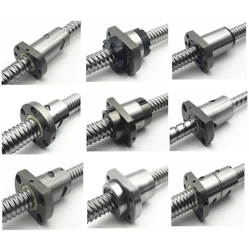 C7 Large Pitch Ballscrew SFE1616/2020/2525/3232/4040 customized End Machined CNC parts bearing Ball Nut BK BF Mode Ball Screw