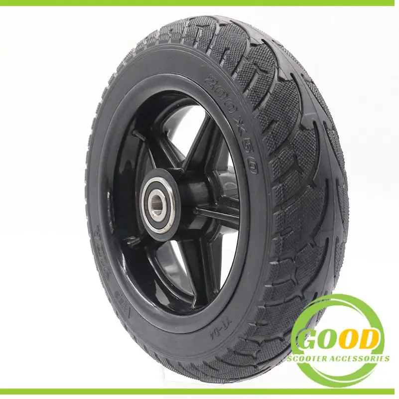 

200x50 Solid Tire Tubeless Wheel Hub For 8 Inch Electric Skateboard Wheel Chair Car