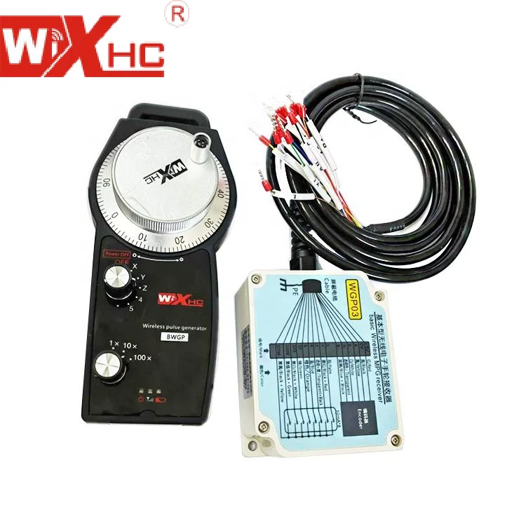 

WiXHC Factory Sale 5 axis wireless handwheel wireless Mpg Pendant CNC Remote Controller for Laser Cutting for CNC Lathe