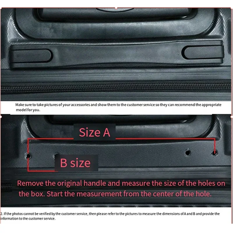 لمجموعة تعزيز مقبض الأمتعة B126 تتضمن مقبض بديل + براغي مقاومة للضغط ومقاومة للتشوه