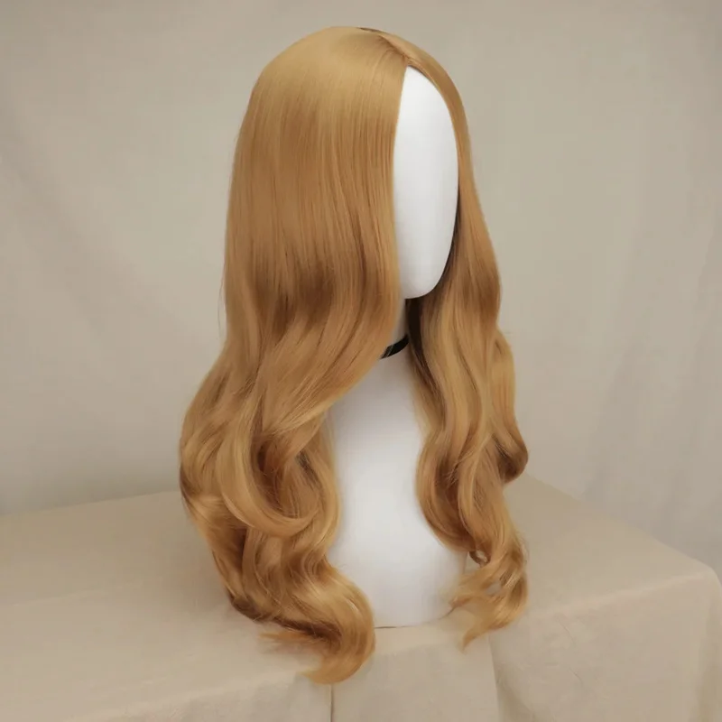 M3GAN Cosplay Costume Wig AI Doll Robots Megan Long Hair Heat Resistant Synthetic Halloween Role Play Wig