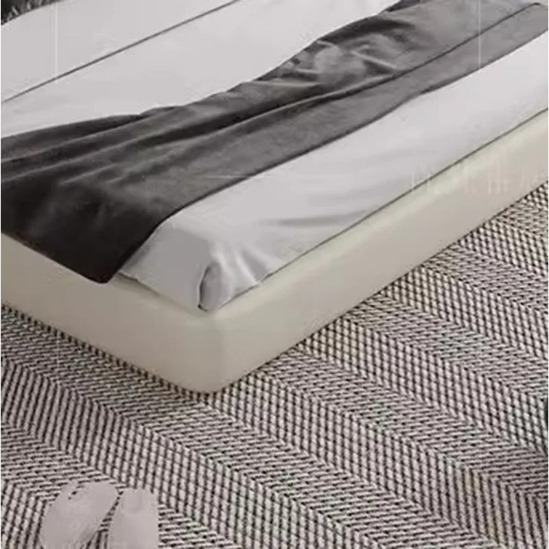 Letti moderni dell'hotel Twin Size soggiorno di lusso Design letto imbottito pavimento in legno bellezza Camas De Dormitorio mobili camera da letto