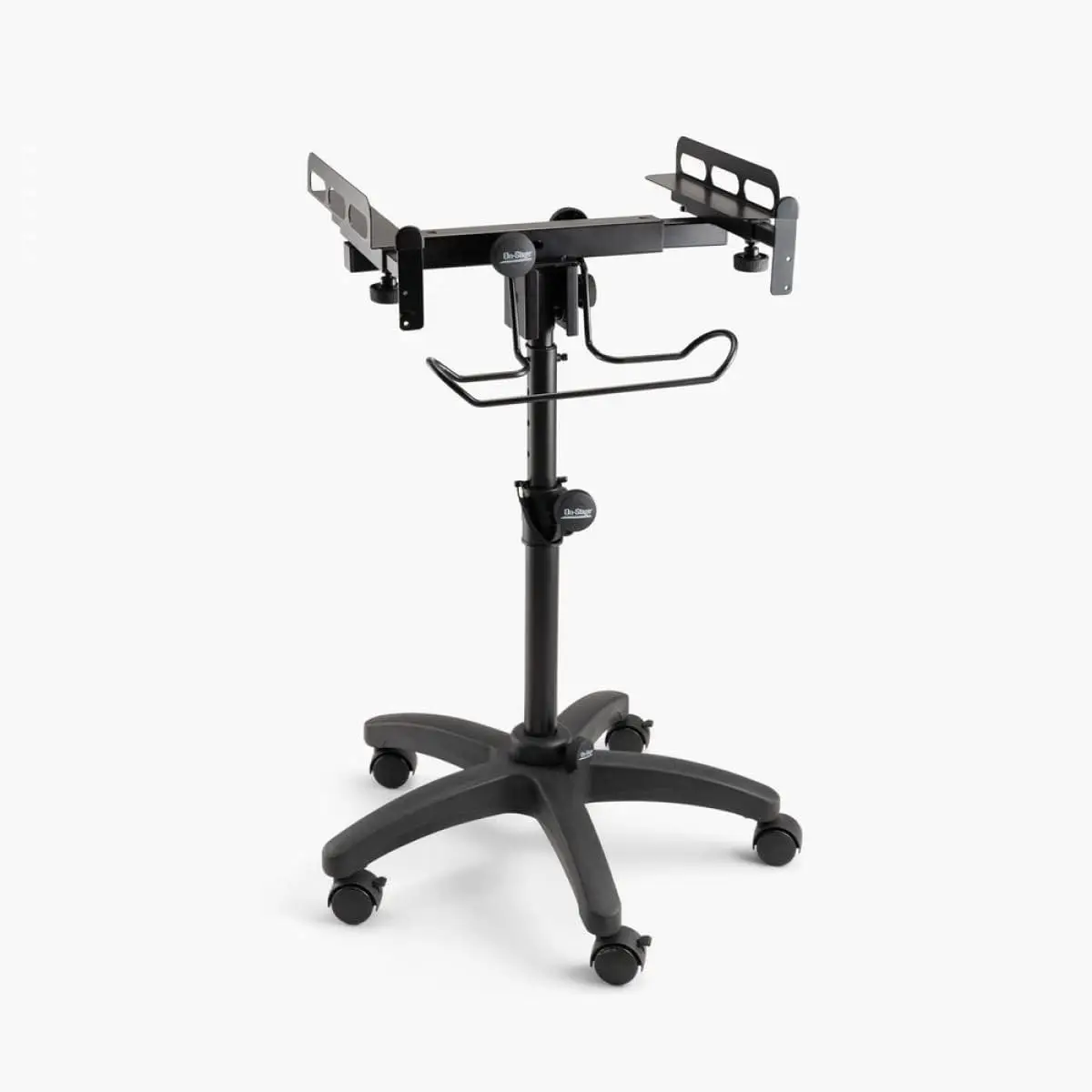 MIX-400 V2 Mobile Mixer Stand: Rolling platform for mixers, laptops, controllers. Height adjustable (28