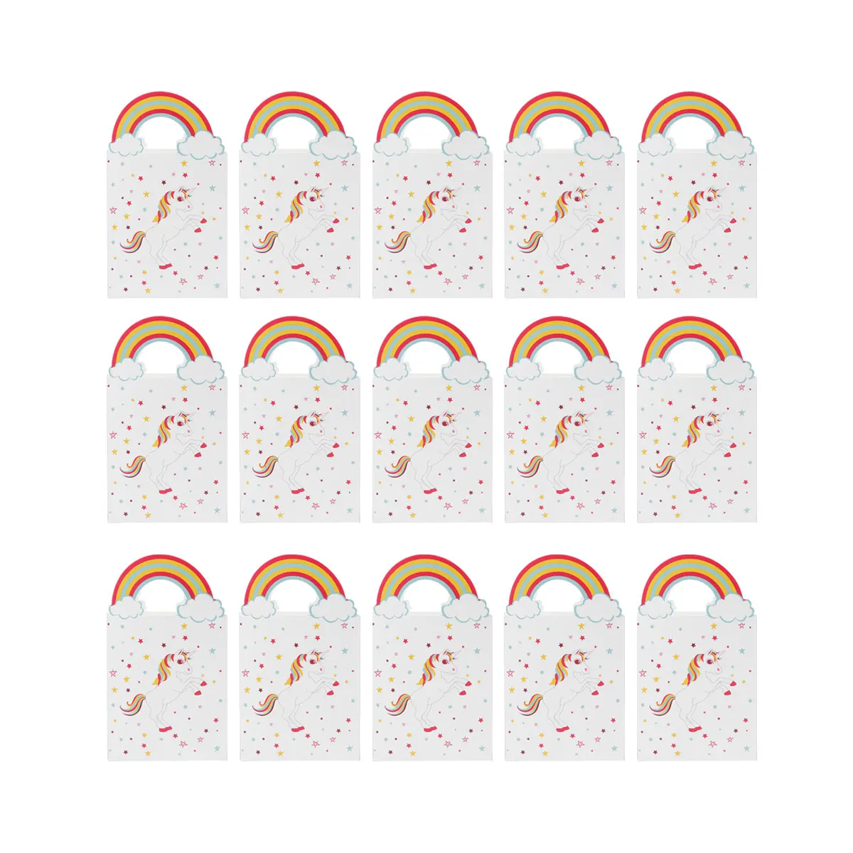 

24 Pcs Durable Paper Craft Gift Wrapping Paper With Handle Handles Kids Party Favor Shopping Bags Present Bags