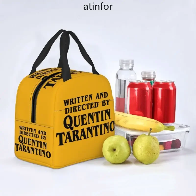 Vintage Film Quentin Tarantino Lunch Box Pulp Fiction Kill Bill Thermal Cooler Food Insulated Lunch Bag Portable Tote Bags