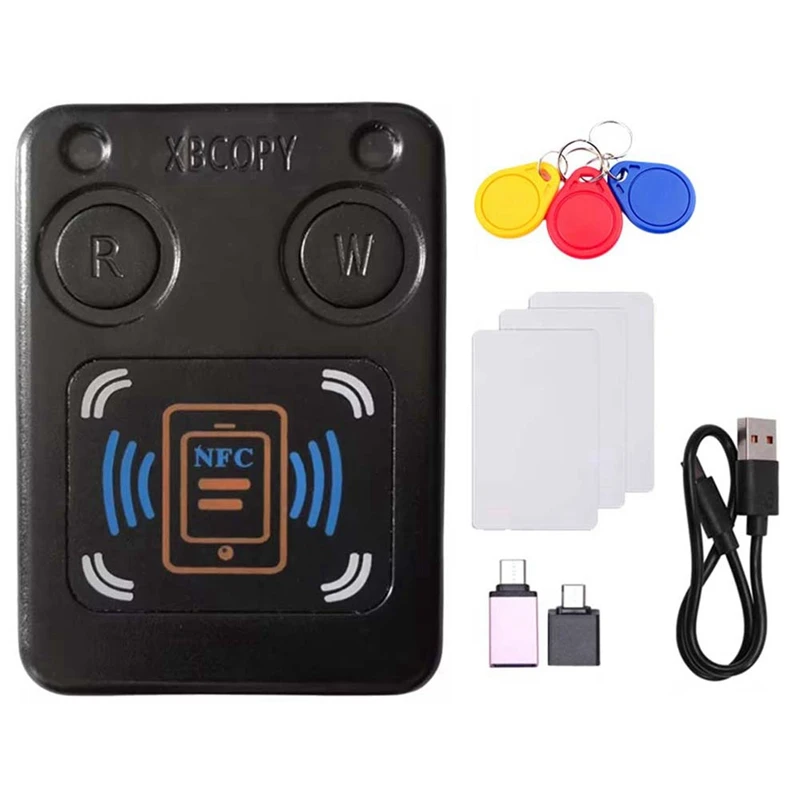 

NFC RFID смарт-чип-карт, копир + 3XUID-брелок/картаCUID IC ID 13,56M125K 250K 375K RFID-токен, клон-дубликатор