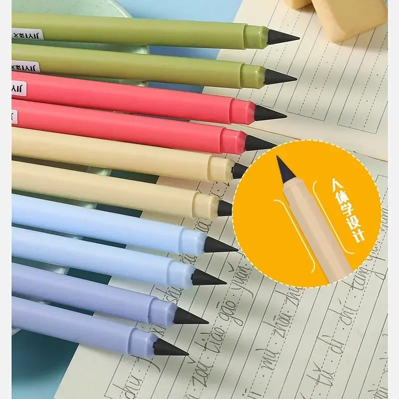 Graphene Infinity Pencil with Eraser Set Drawing Writing No Sharpening Eternity Endless Pencil Kawaii Office School Art Supplies