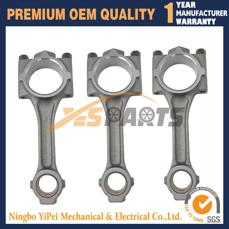 3PCS New Connecting rod For Kubota DH1101 D1101 D1102