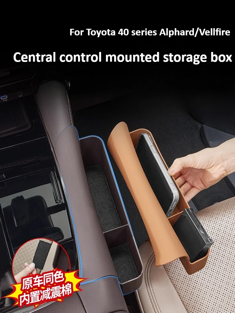 

For Toyota 40 series Alphard/Vellfire Car Center Console Mounted Storage Box Storage Modification Accessories