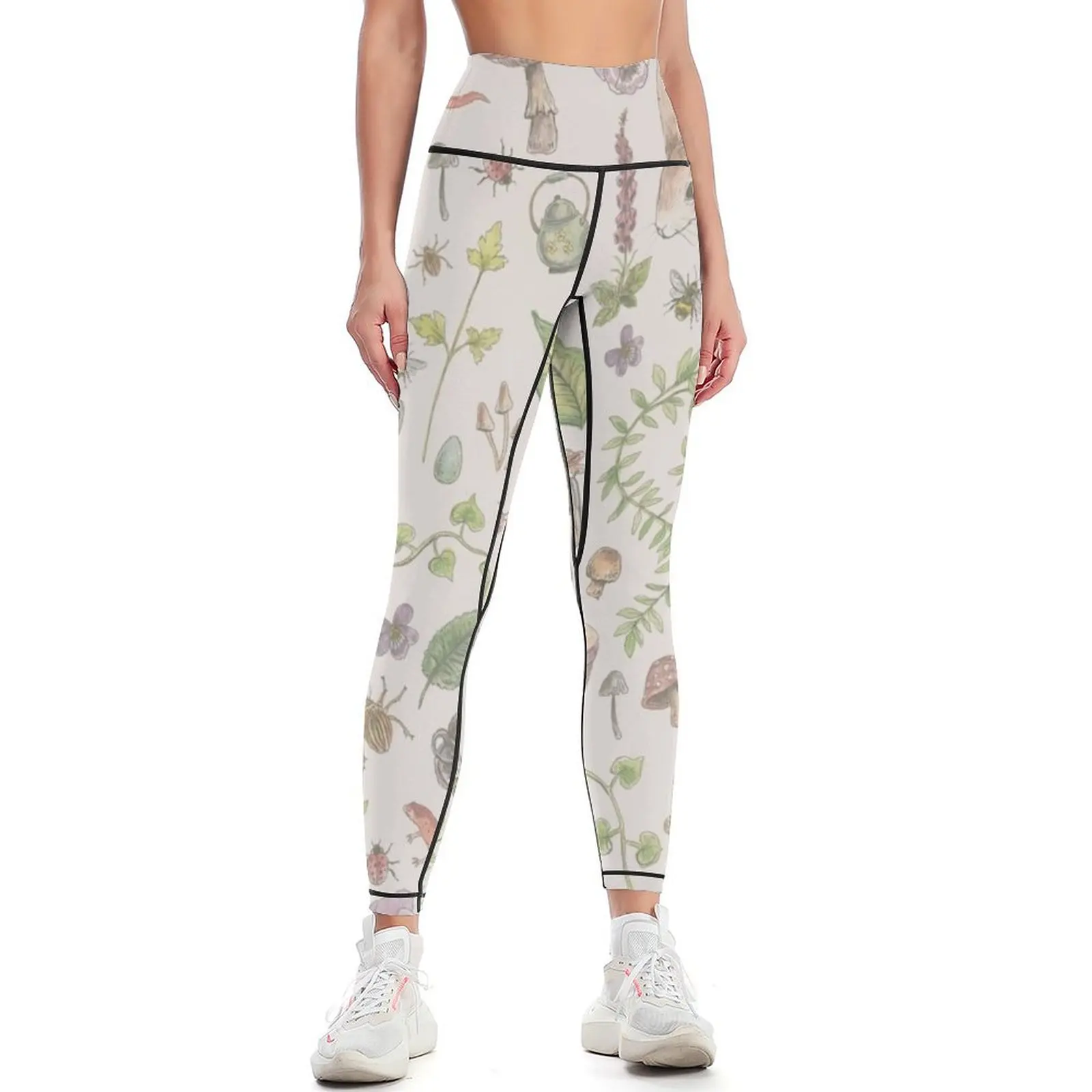 

Cottagecore - faded pink Leggings sporty woman push up sportswear for gym gym top active wear Womens Leggings