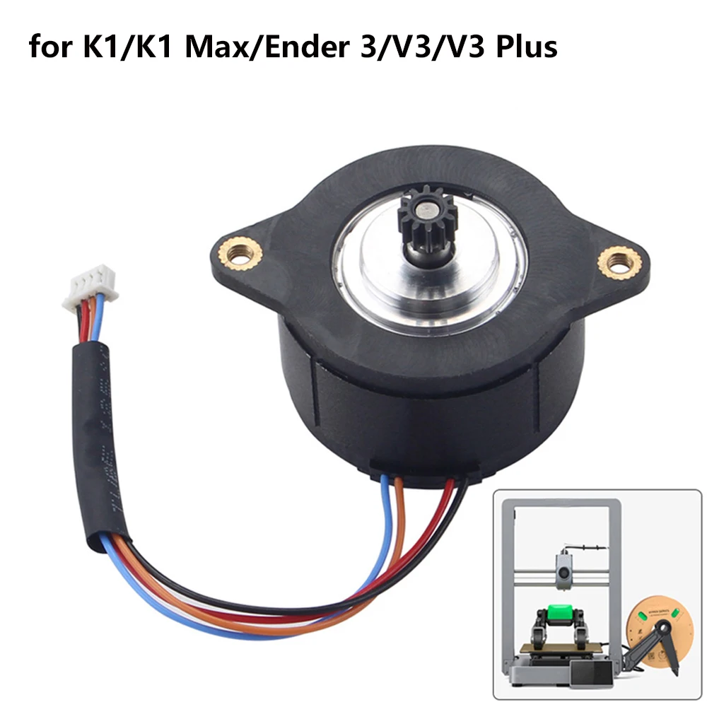 

Двигатель экструдера Creality K1/K1 Max, шаговый двигатель с круговой шестерней на 12 зубьев, 1.8 градуса, для 3D-принтеров Ender 3 V3 V3 Plus