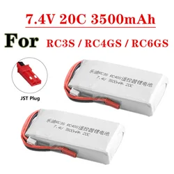 Batteria Lipo 2S 7.4V 3500mah 20C per Radiolink RC3S RC4GS RC6GS trasmettitore Li-polimero con batteria JST Plug 7.4V