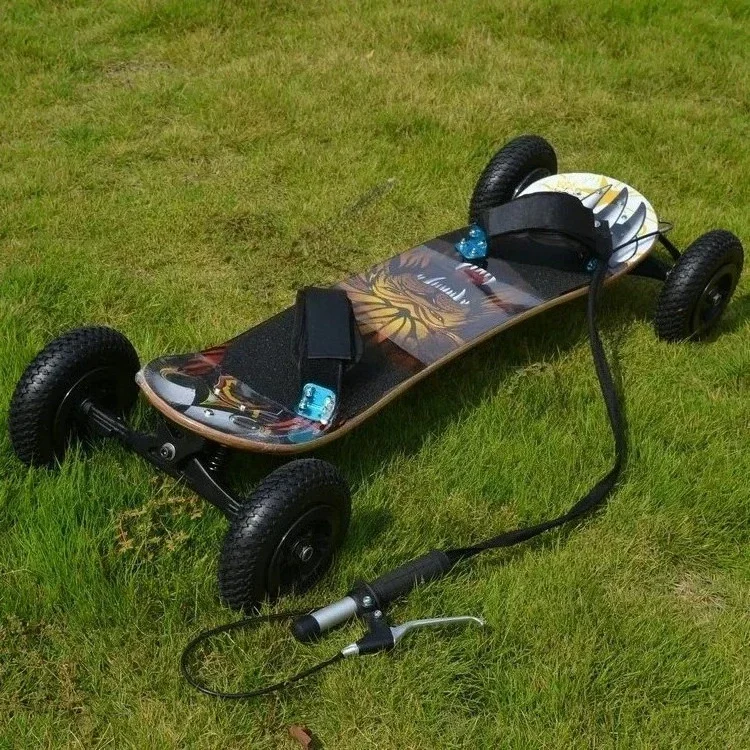 

2026NEW Mountain Skateboard with Hand Brake Outdoor Off Road Power Skateboard for Kite Towing